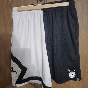 Black and White Air Jordan Shorts